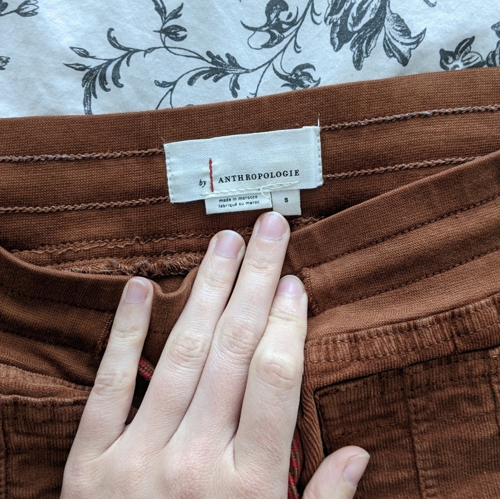 Anthropologie Leigh Corduroy Jogger Cedar S - Picture 9 of 9